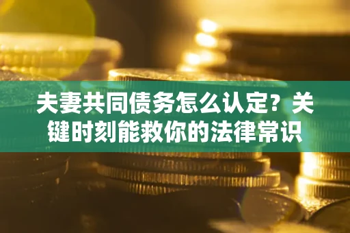 济南夫妻共同债务怎么认定？关键时刻能救你的法律常识