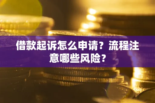 济南借款起诉怎么申请？流程注意哪些风险？